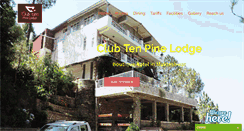 Desktop Screenshot of clubtenpinelodge.com